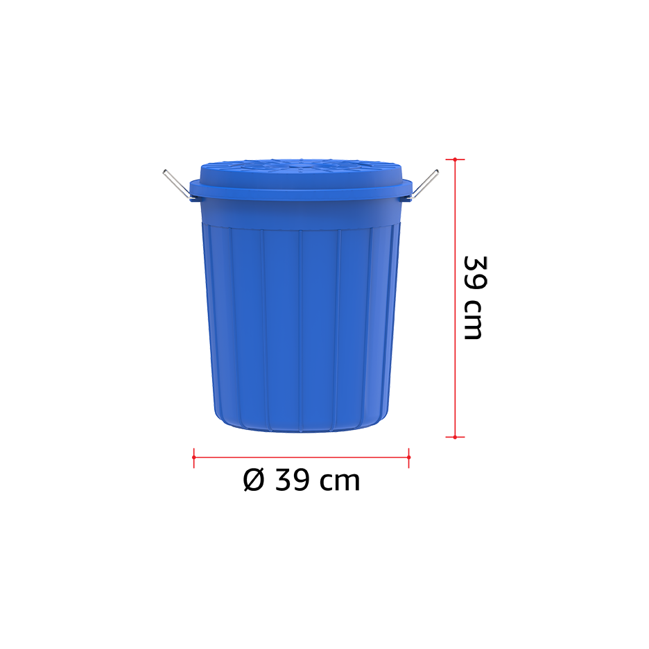 درام مع غطاء 30 لتر