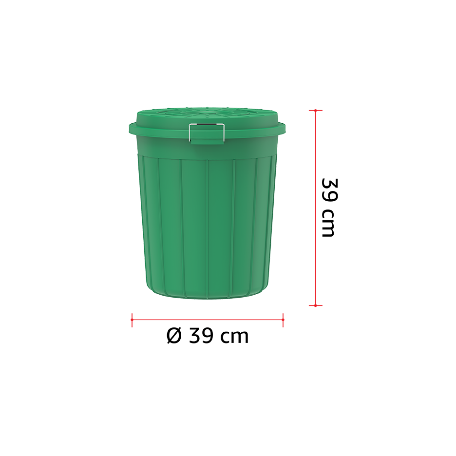 درام مع غطاء 30 لتر