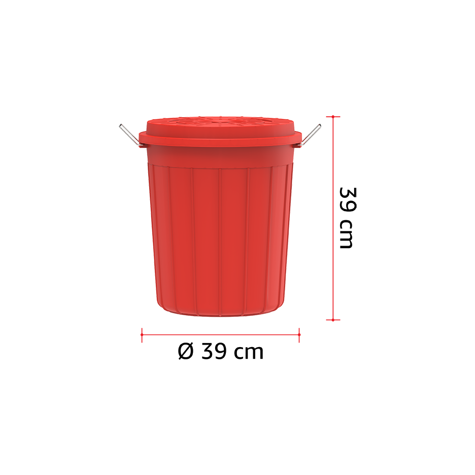 درام مع غطاء 30 لتر