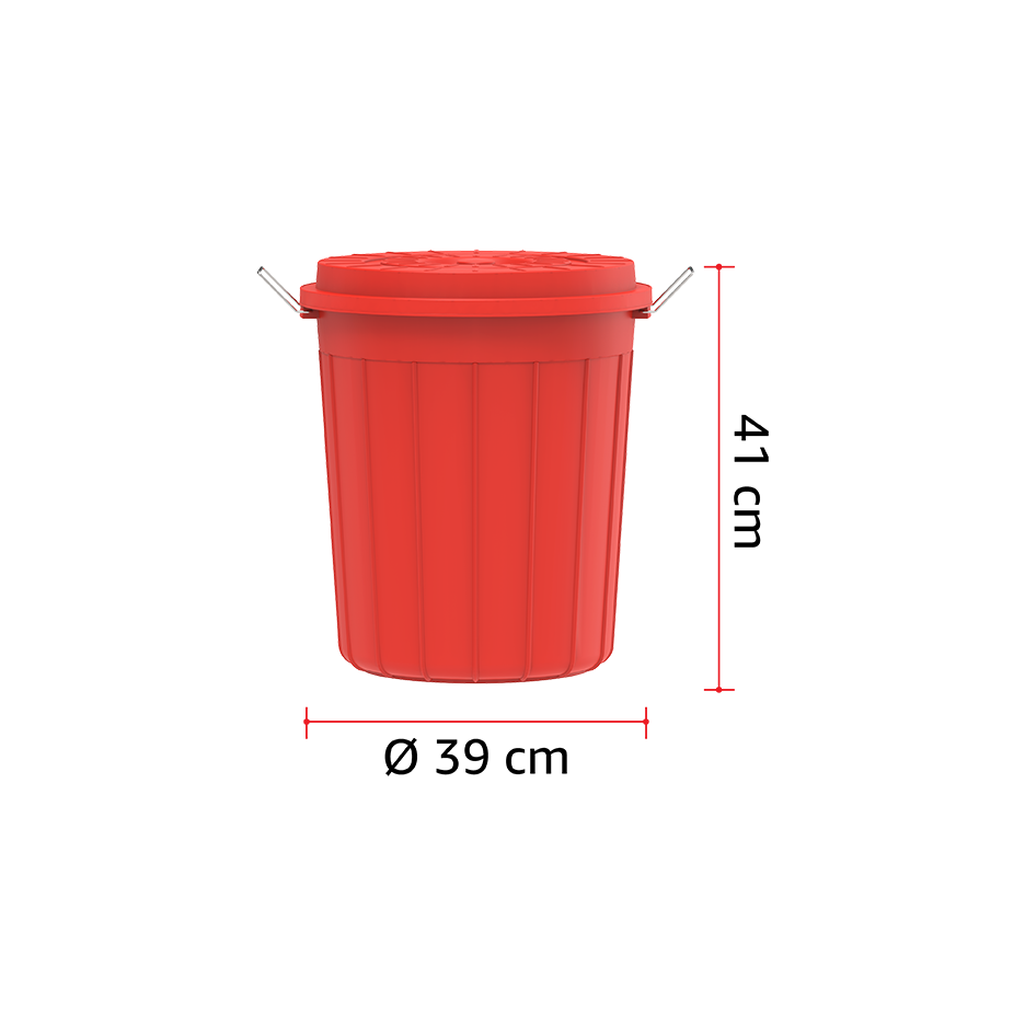 35L Round Plastic Drums with Lid