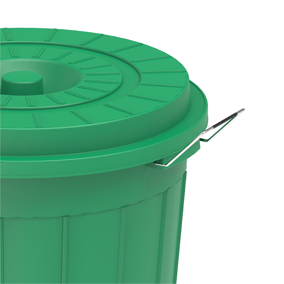 45L Round Plastic Drums with Lid