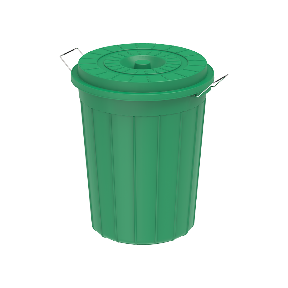 70L Round Plastic Drums with Lid