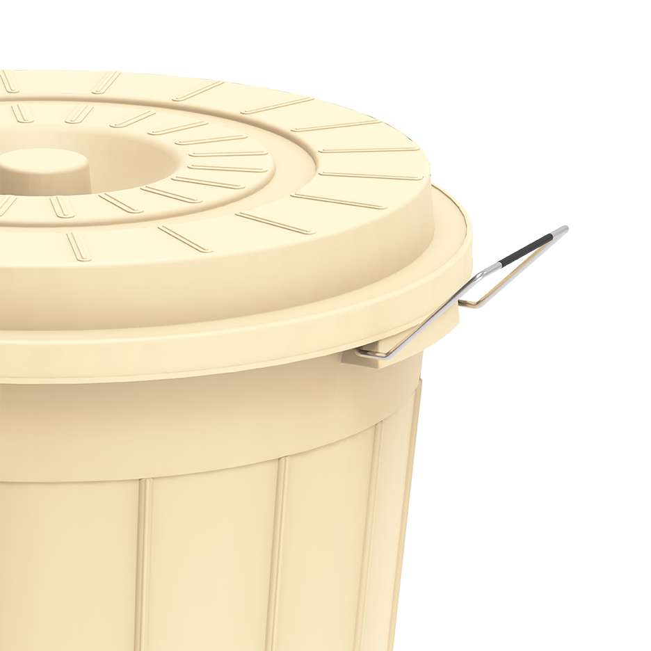 70L Round Plastic Drums with Lid