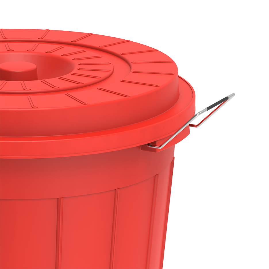 70L Round Plastic Drums with Lid