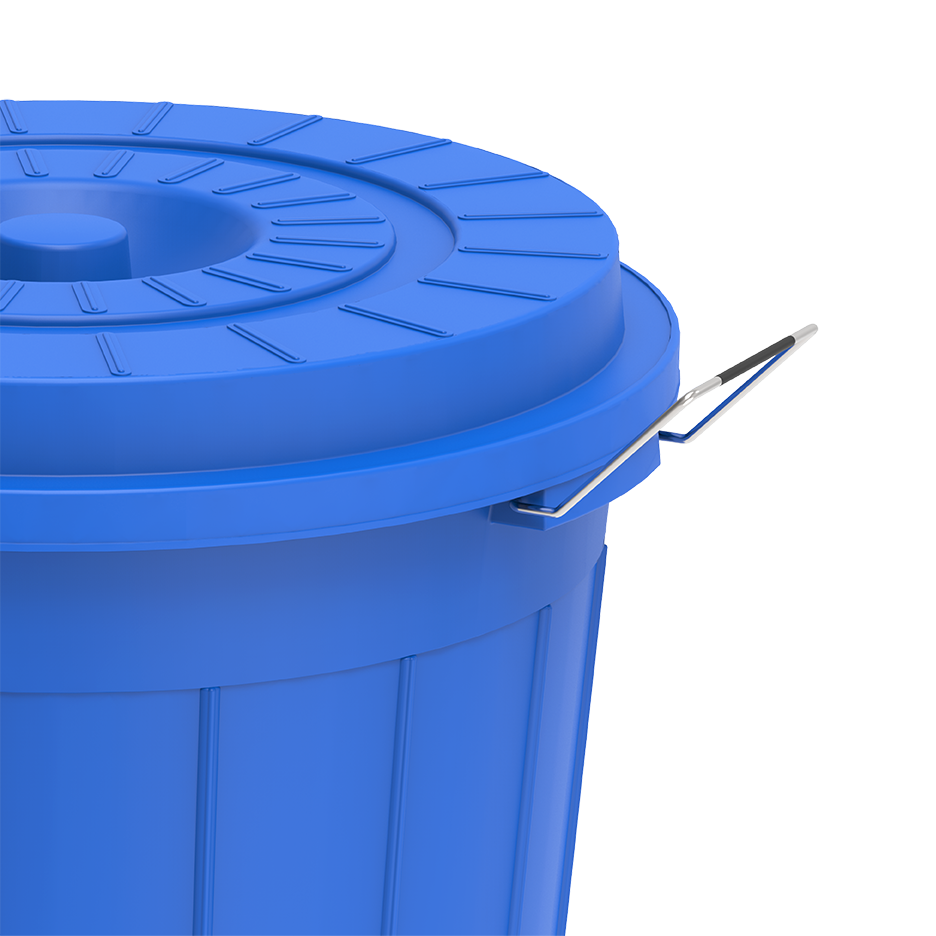 80L Round Plastic Drum with Lid