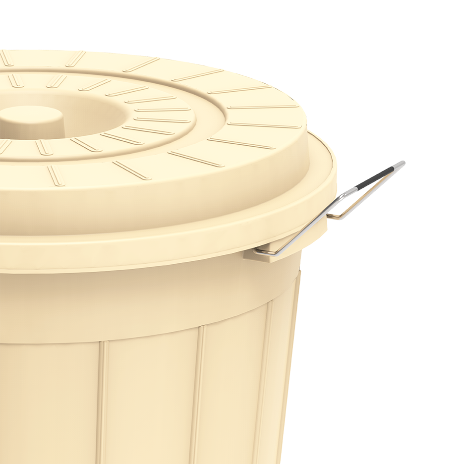 80L Round Plastic Drum with Lid