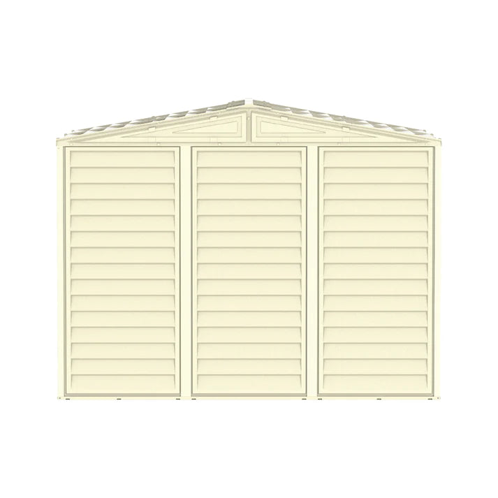 DuraMate 8x5.5ft Resin Storage Shed with FREE Shelving Rack 4