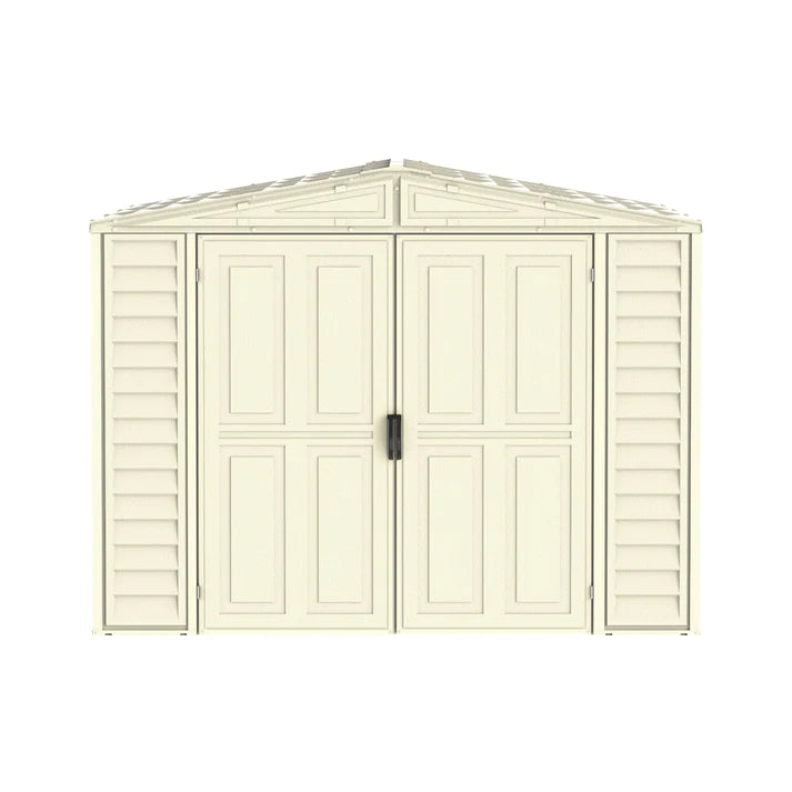 DuraMate 8x8ft (2.4 m x 2.4 m) Storage Shed with FREE Shelving Rack 4