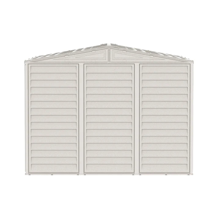 DuraMate 8x8ft Resin Storage Shed with FREE Shelving Rack 4