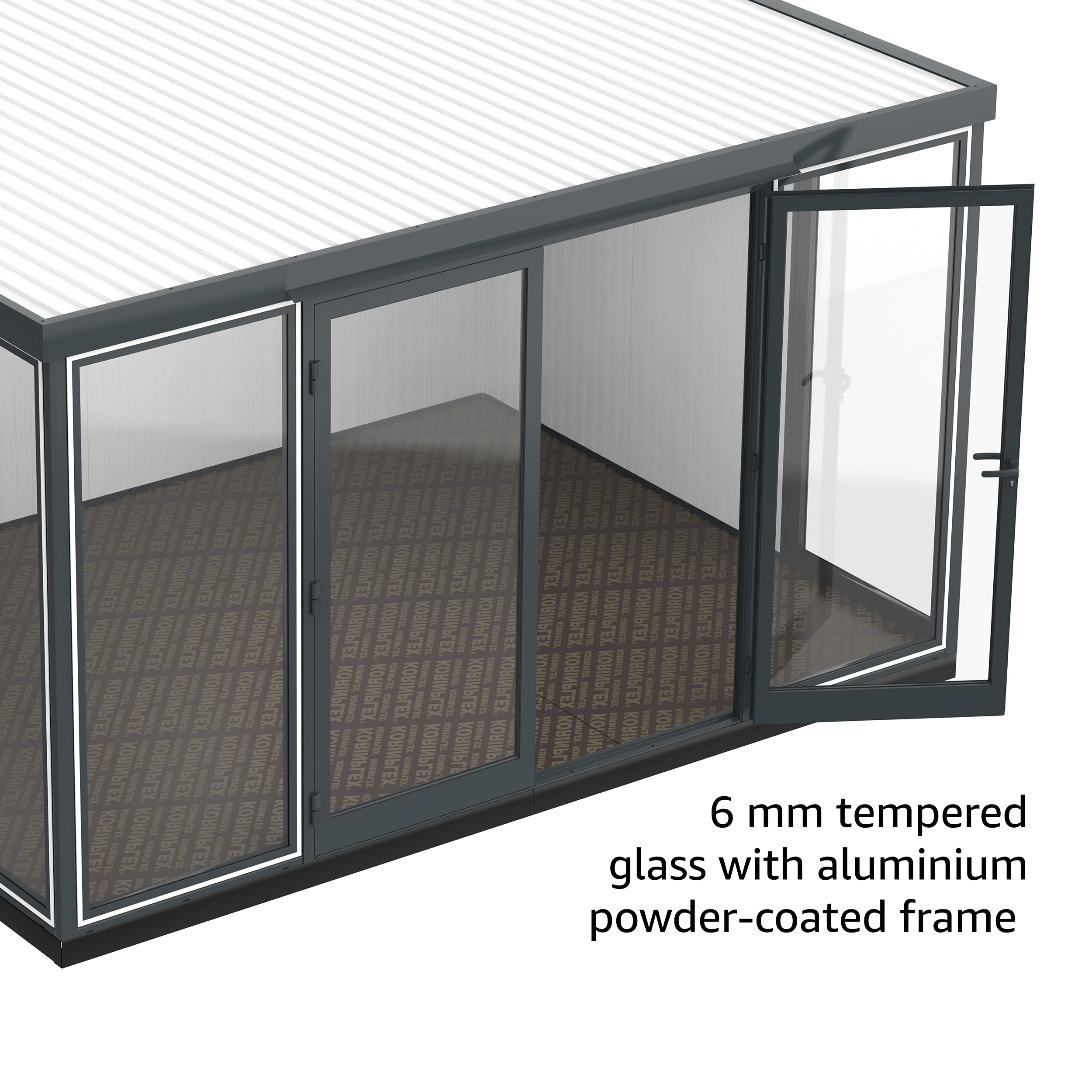 Garden Glass Home 4x3 m (404 x 300 x 240 cm) Prefab House