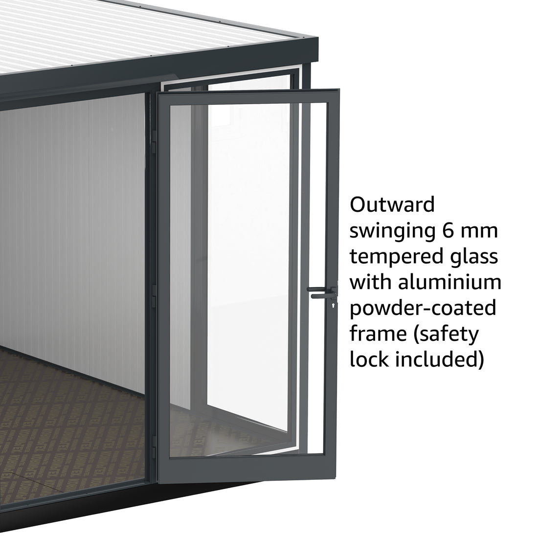 Garden Glass Home 4x3 m (404 x 300 x 240 cm) Prefab House