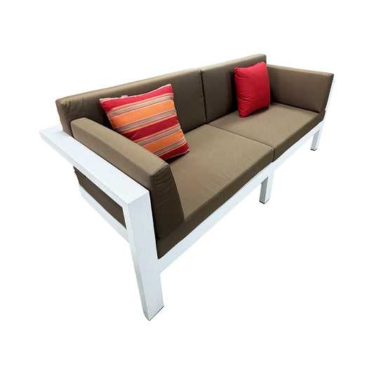 IXTAPA Double Seater Aluminum Sofa with Cushions and Pillows