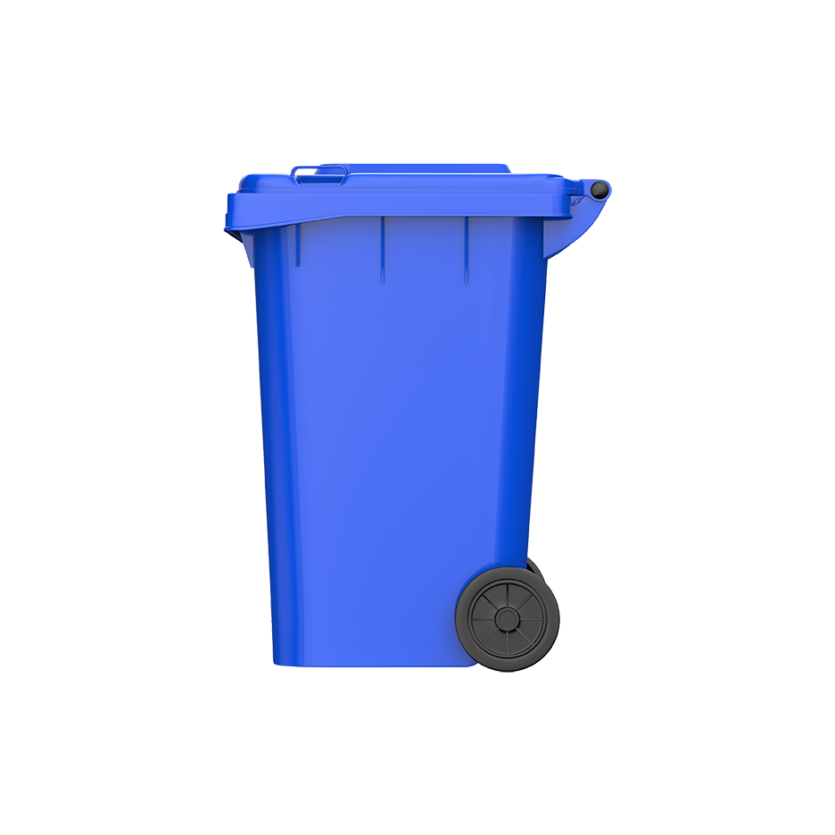 120L Industrial Waste Bin with Wheels