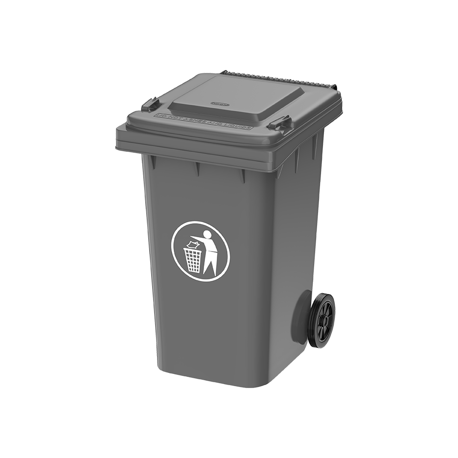 120L Industrial Waste Bin with Wheels