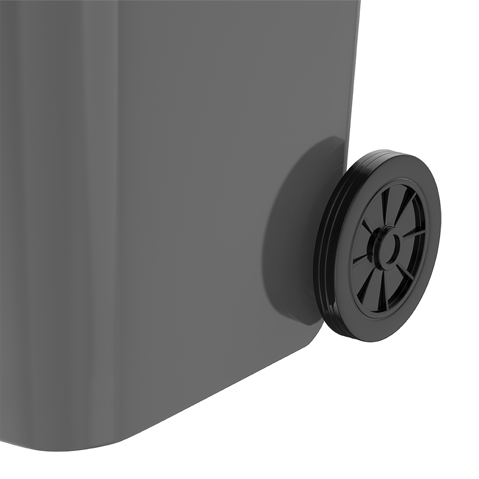 120L Industrial Waste Bin with Wheels