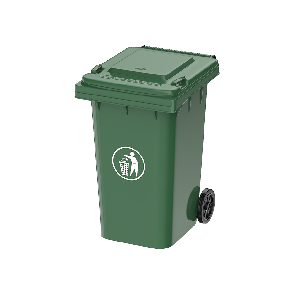 120L Industrial Waste Bin with Wheels