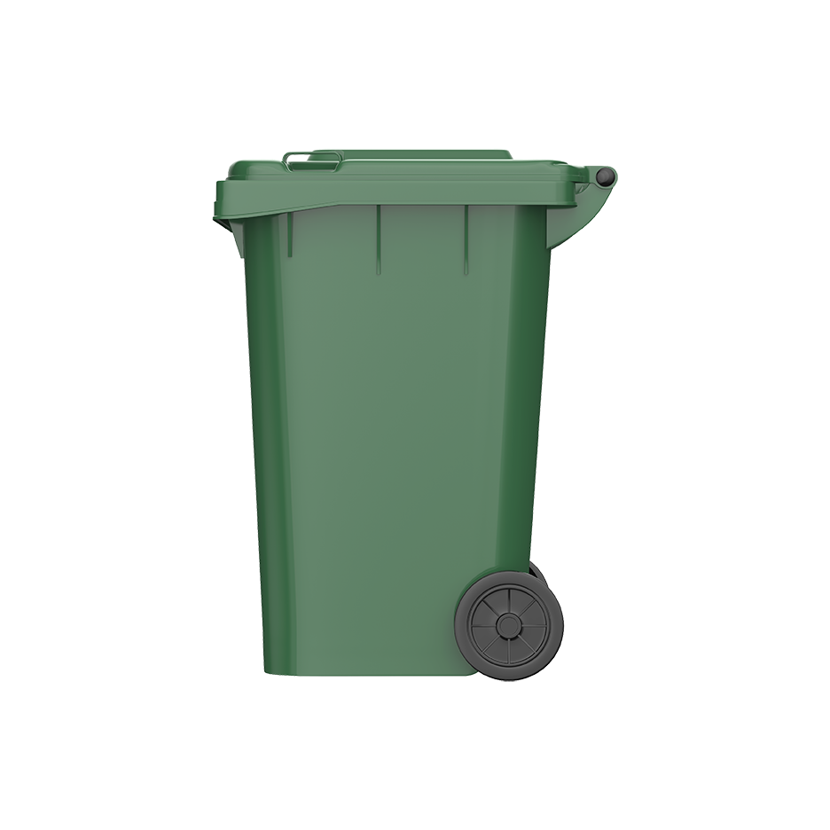 120L Industrial Waste Bin with Wheels