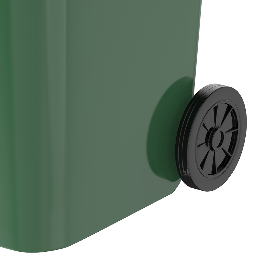 120L Industrial Waste Bin with Wheels