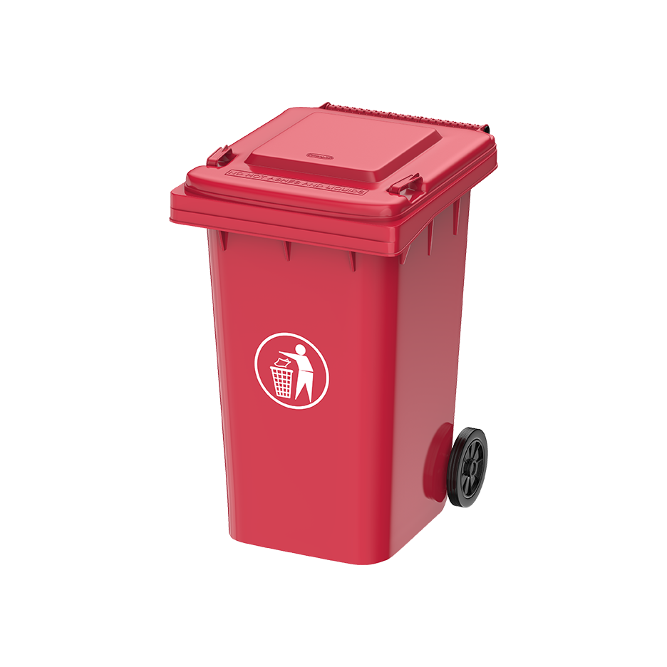 120L Industrial Waste Bin with Wheels