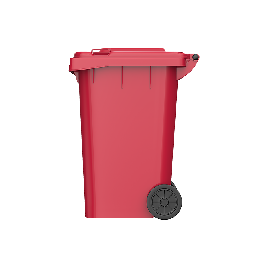 120L Industrial Waste Bin with Wheels