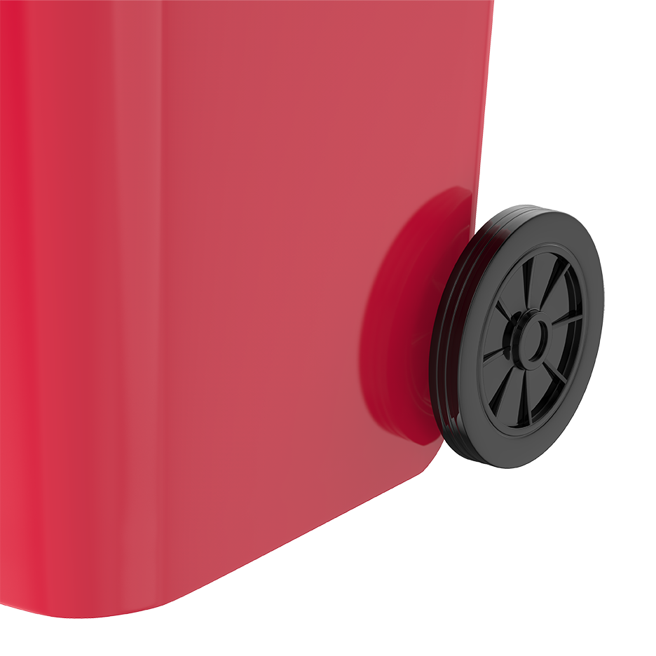 120L Industrial Waste Bin with Wheels