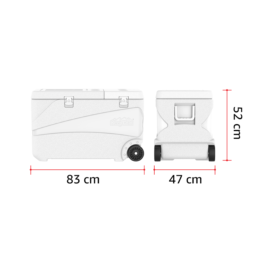 102L KeepCold Deluxe Icebox with Wheels