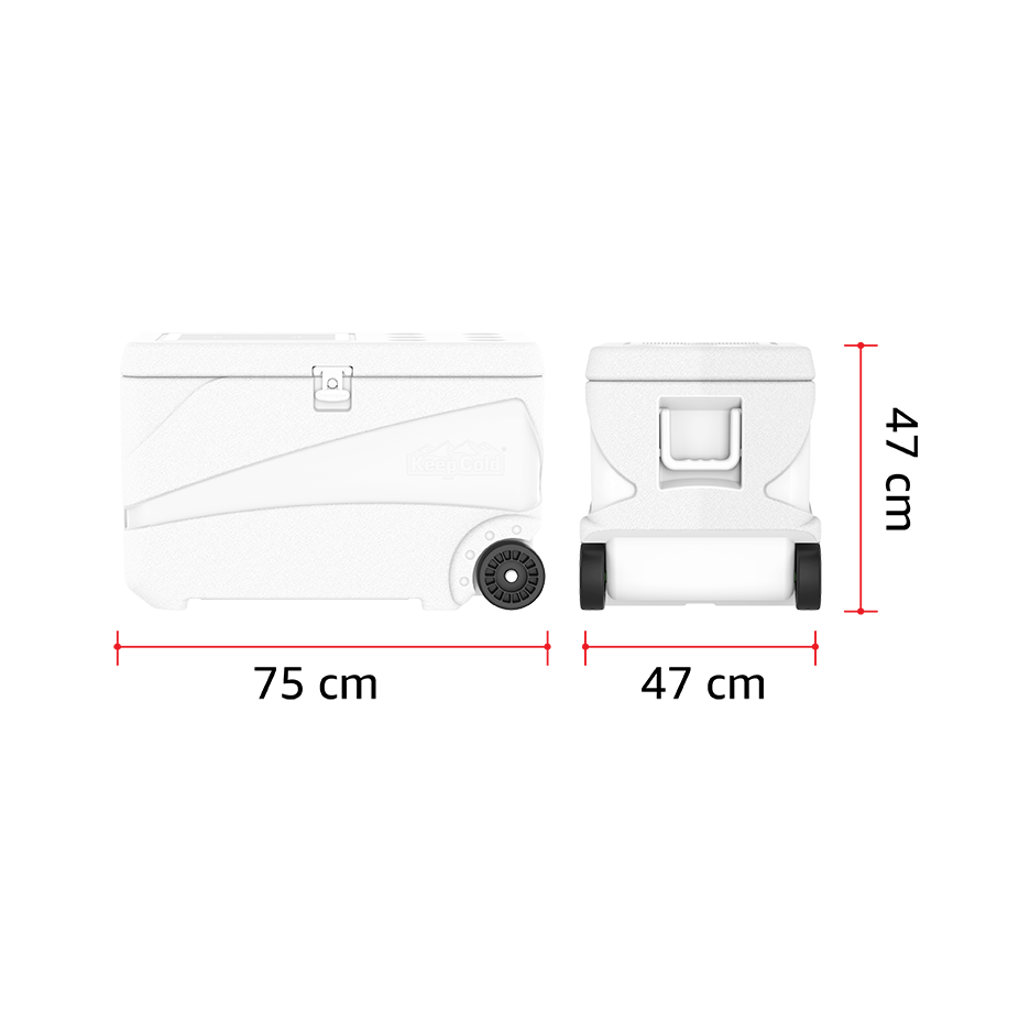 84L KeepCold Deluxe Icebox with Wheels