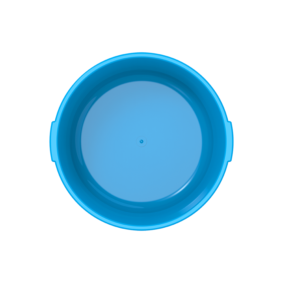 24" Round Plastic Basin Tub 34L