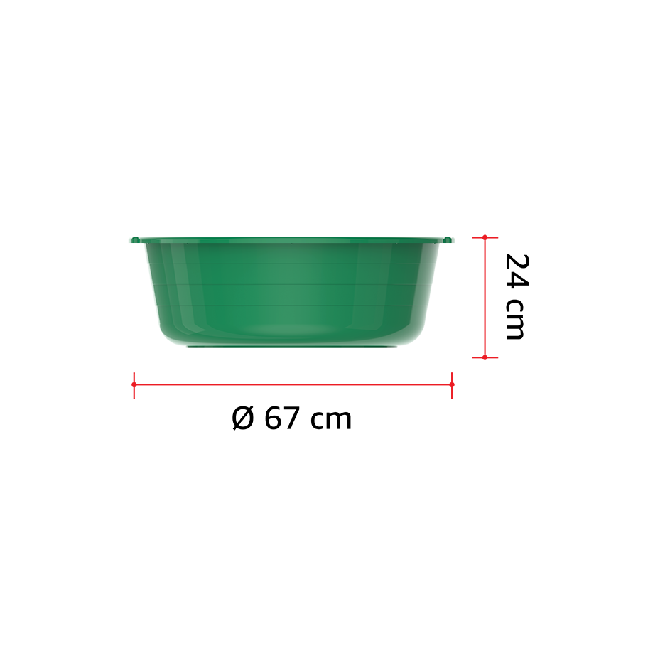 طشت غسيل دائري 27" - 56 لتر