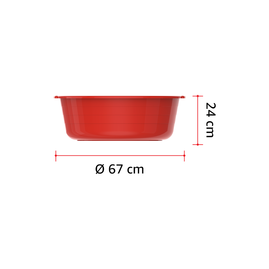 طشت غسيل دائري 27" - 56 لتر