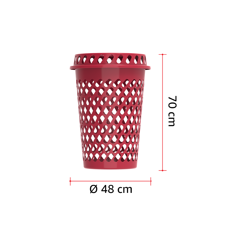 65L Round Tall Laundry Bin