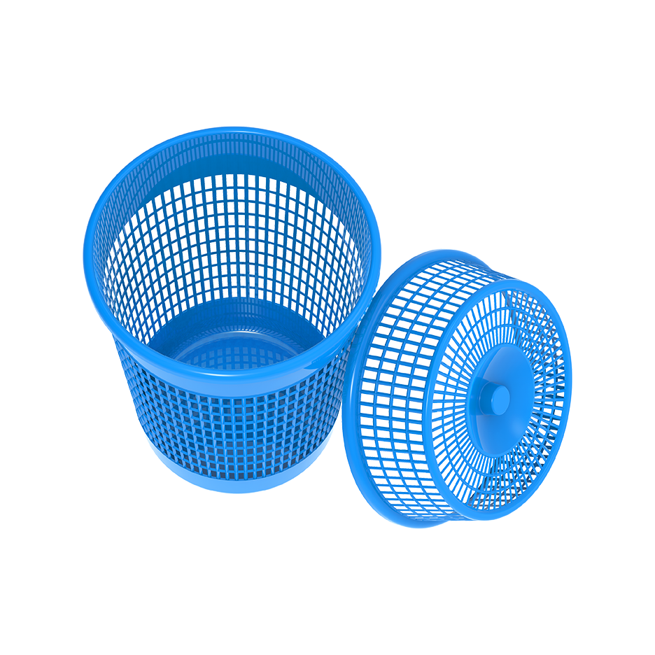 سلة غسيل طويلة مع غطاء 65 لتر
