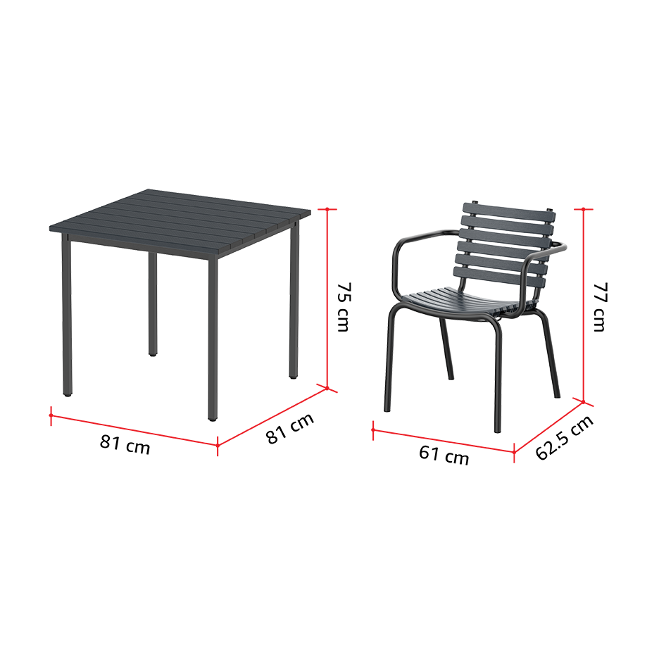 Smart Wood 4-seater Premium Outdoor Dining Set