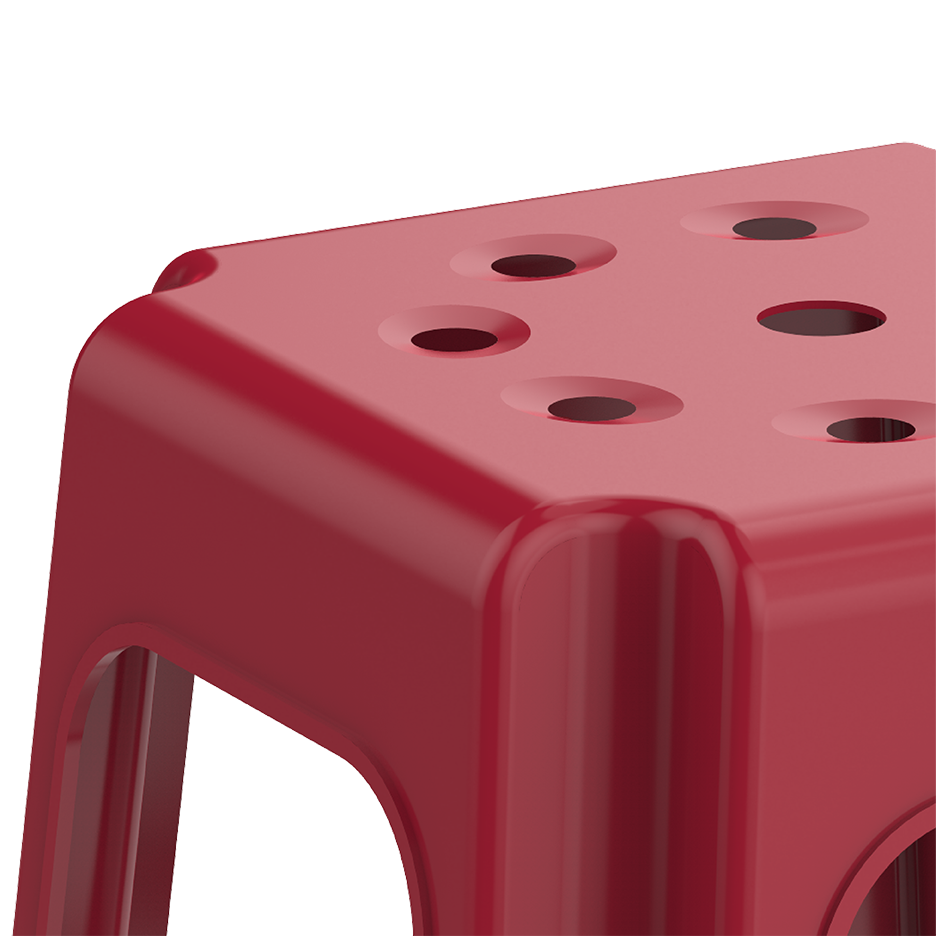 كرسي قاعدة مربعة
