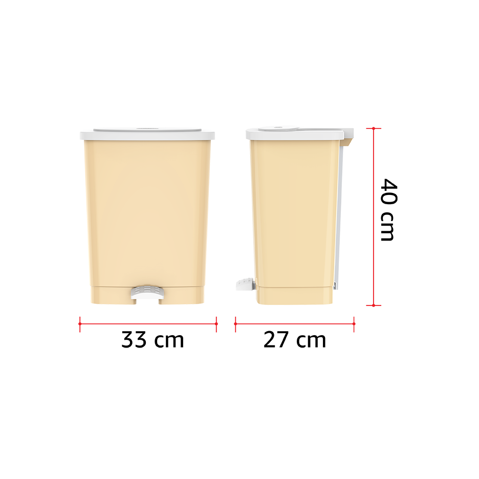 17L Step-on Waste Bin with Pedal