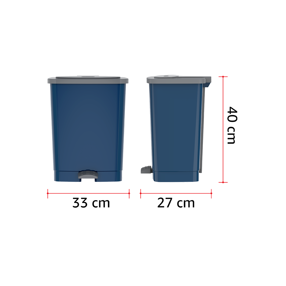 17L Step-on Waste Bin with Pedal
