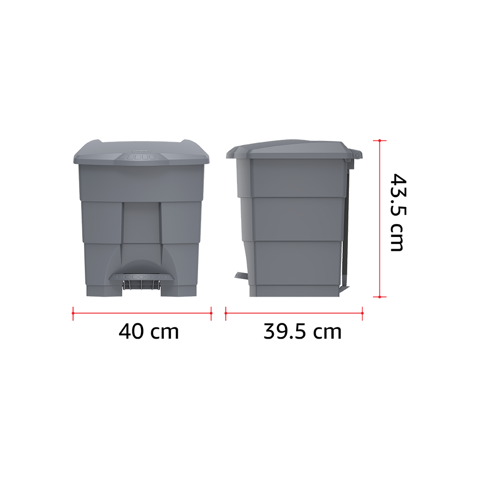 30L Step-on Waste Bin with Pedal