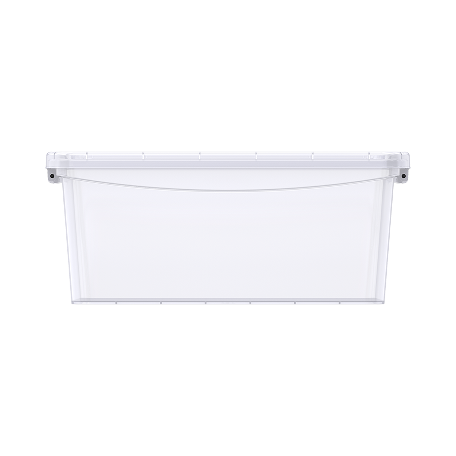 13L Clear Plastic Storage Box with Lockable Lid