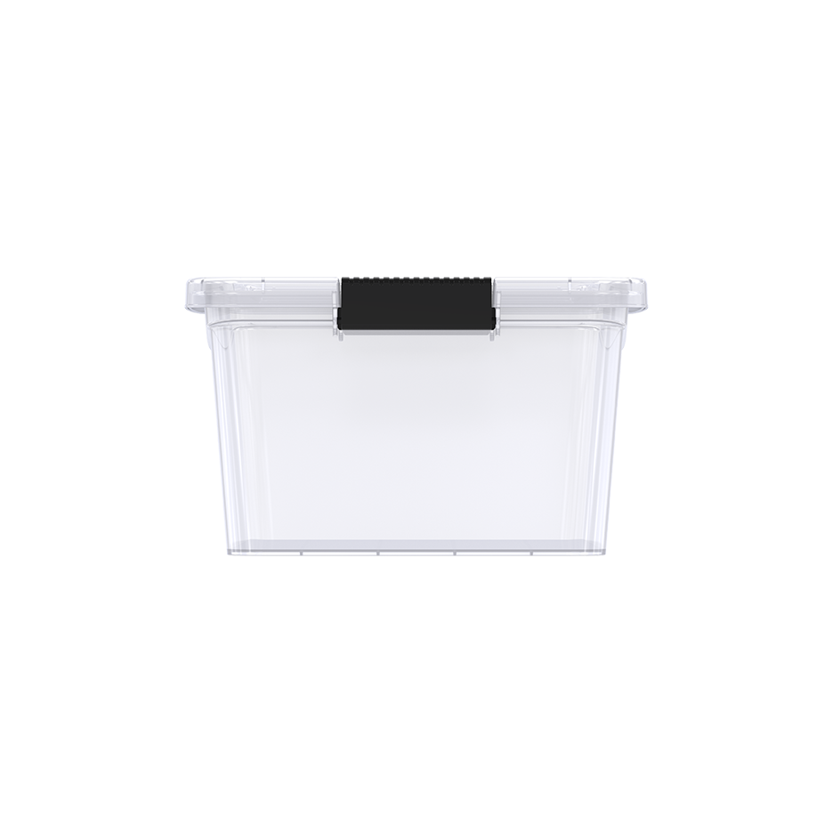 13L Clear Plastic Storage Box with Lockable Lid