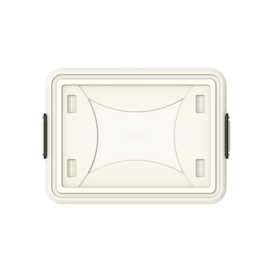 صندوق تخزين بلاستيك 22 لتر مع عجلات