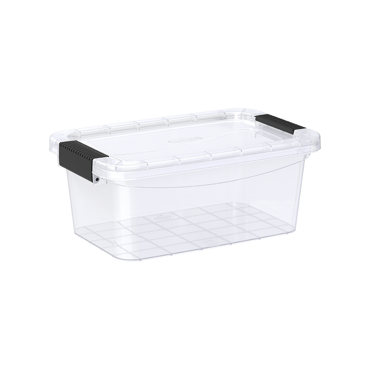 5L Clear Plastic Storage Box with Lockable Lid