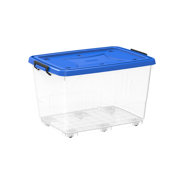 صندوق تخزين بلاستيك 132 لتر مع عجلات