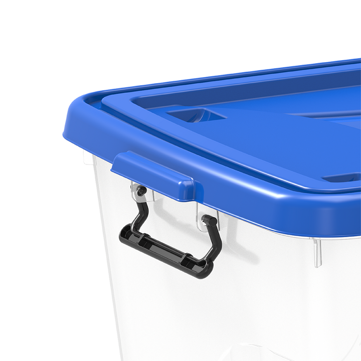 صندوق تخزين بلاستيك 132 لتر مع عجلات