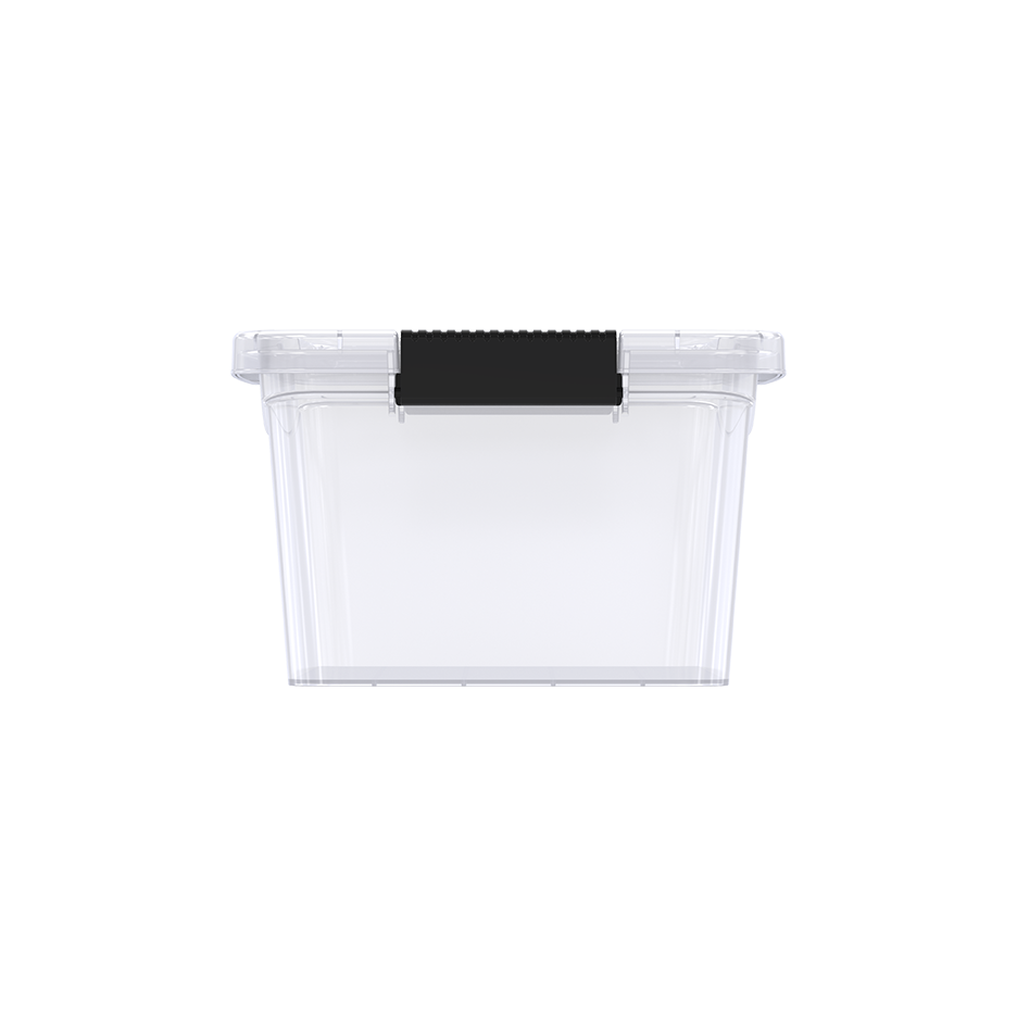 8L Clear Plastic Storage Box with Lockable Lid
