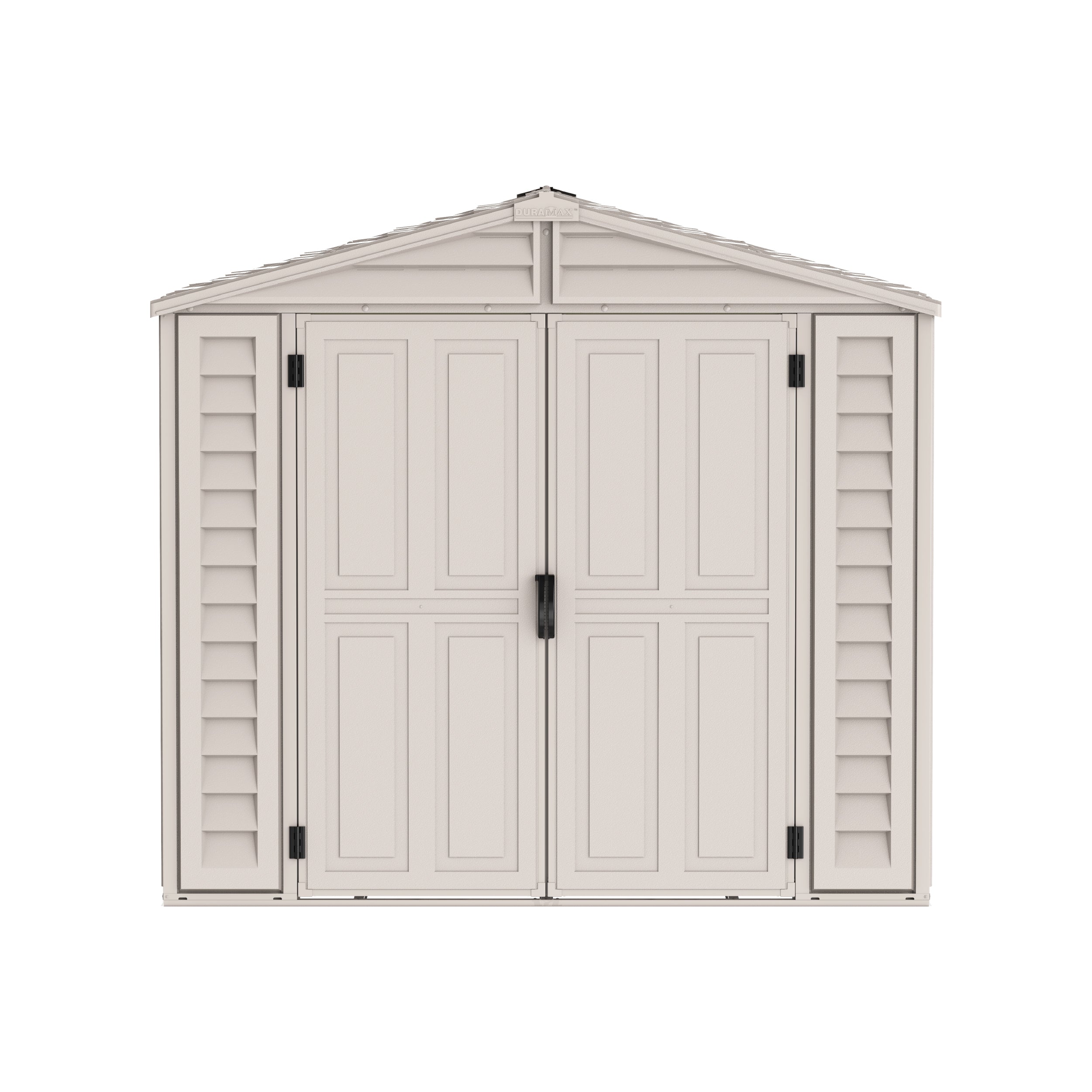 ستور اول 8 في 6 غرفة تخزين خارجية مع رف تخزين رباعي مجانا
