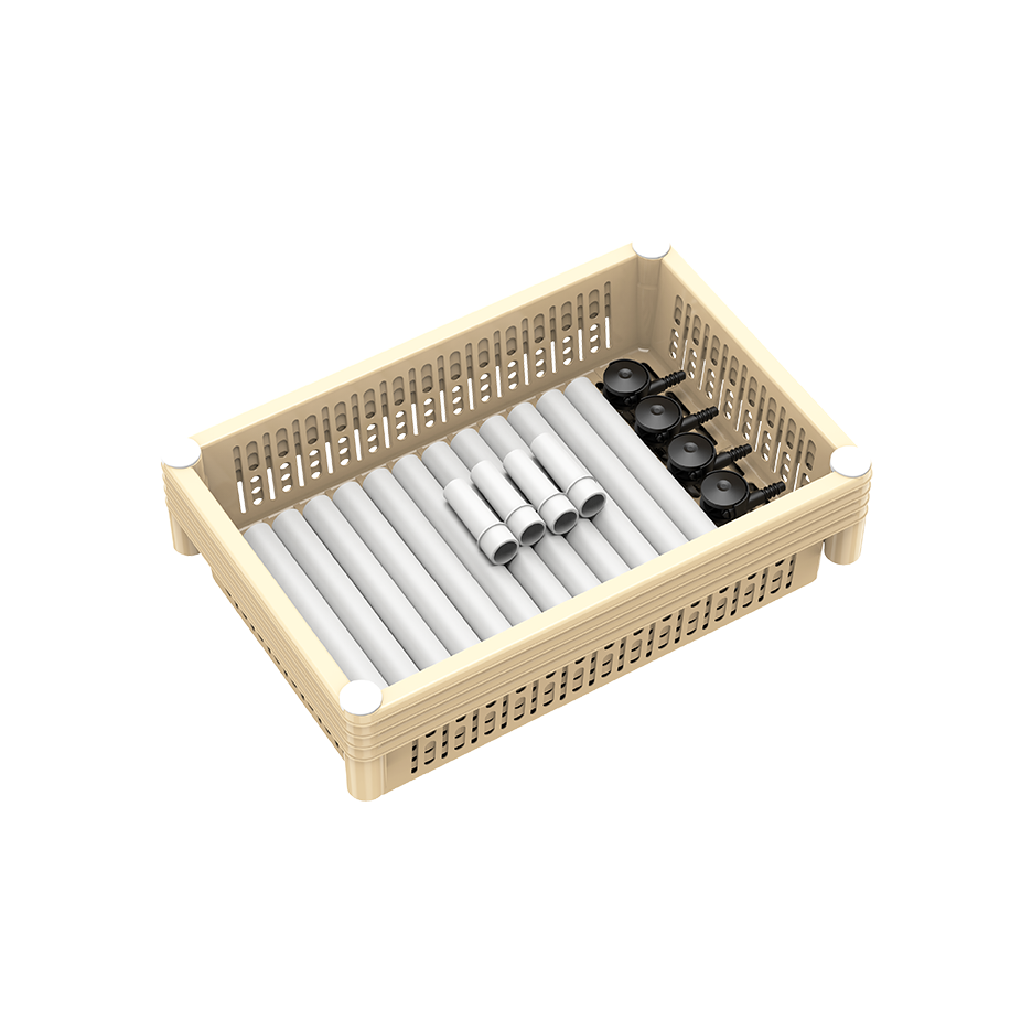 درج خضار بعجلات 4 رفوف
