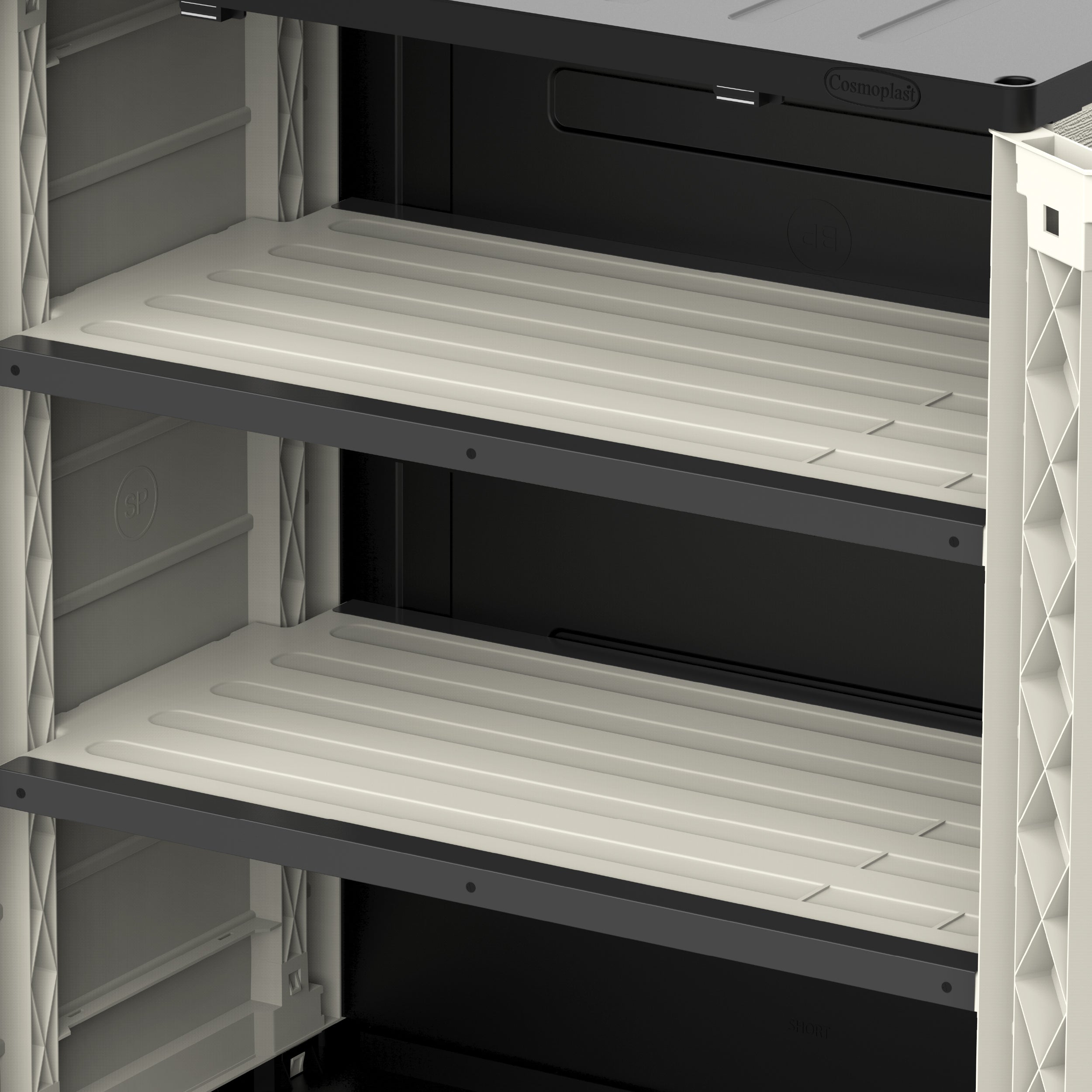 Cedargrain Vertical Storage Short Cabinet