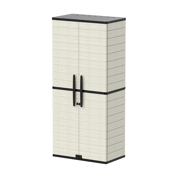 Cedargrain Vertical Storage Tall Cabinet