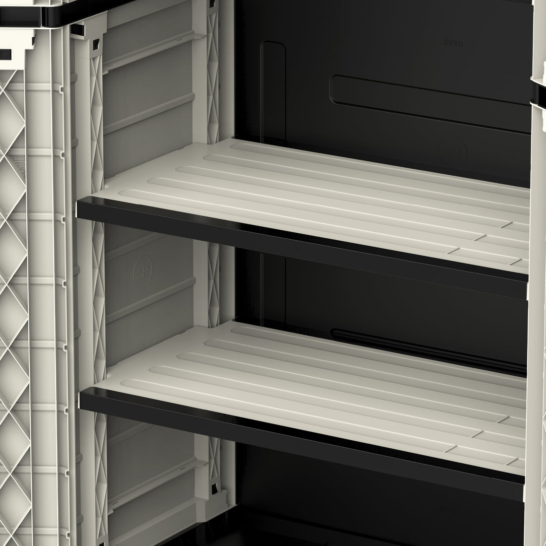 Cedargrain Vertical Storage Tall Cabinet