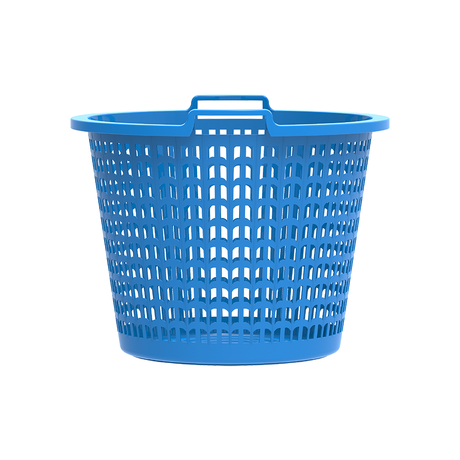 Cosmoplast 50L Wide Laundry Basket Grey Cosmoplast UAE